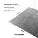 ChemicalWorkz Grey Edgeless Soft Touch Premium Poliertuch 500GSM 40×40 grau