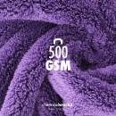 ChemicalWorkz Grey Edgeless Soft Touch Premium Poliertuch 500GSM 40×40 violett