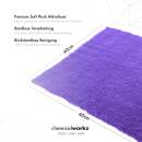 ChemicalWorkz Purple Edgeless Soft Touch Premium Poliertuch 500GSM 40×40 violett