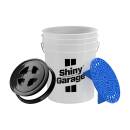 Shiny Garage Wascheimer 20L Set inkl. Schmutzsieb blau...